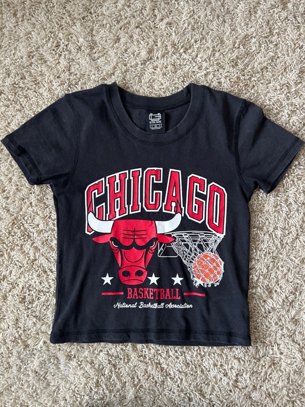 Chicago Bulls black tee 
Size XS